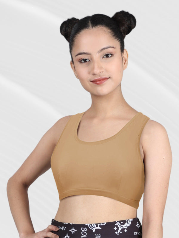 D'chica Training Sports Bra, Non Padded, Regular Fit Athleisure Bras for Teenager  16-18 Years 