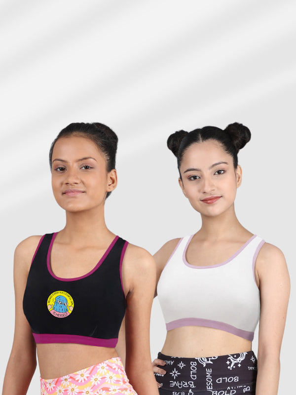 17% OFF on Girls Look Women Sports Bra(Red, Grey) on Flipkart