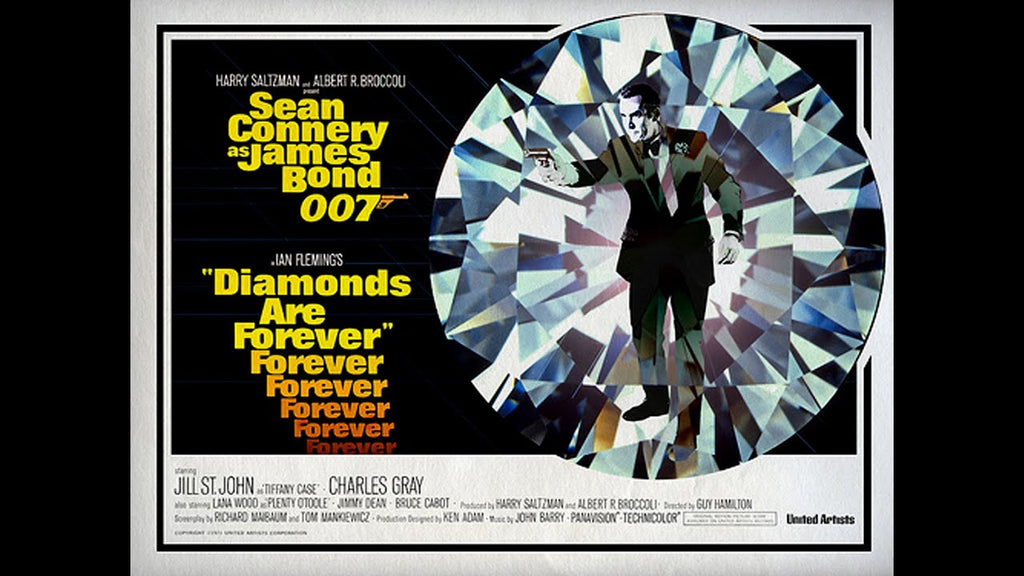 Sean Connery in 007 Diamonds Are Forever Movie Poster