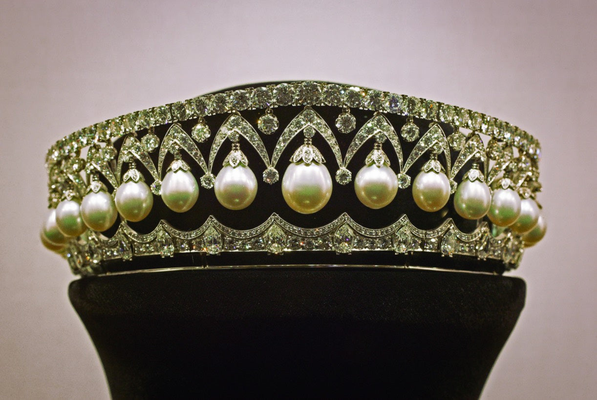 'The Russian Beauty', Romanov diadem made up of diamonds and pearls