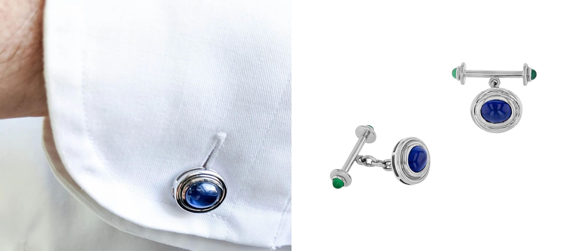 64Facets Gemstone Cufflinks