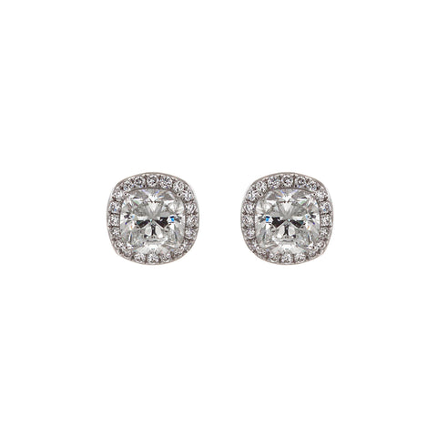 Cushion shaped diamond stud earrings by 64Facets worn by Kerry Washington