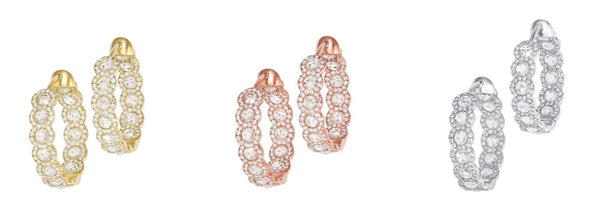 64Facets_Diamond Scallop Hoop Earrings (small)