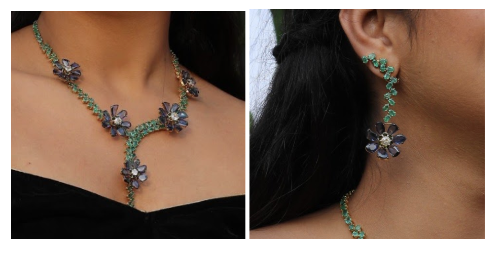 Limited Edition Floral Diamond Jewelry Set