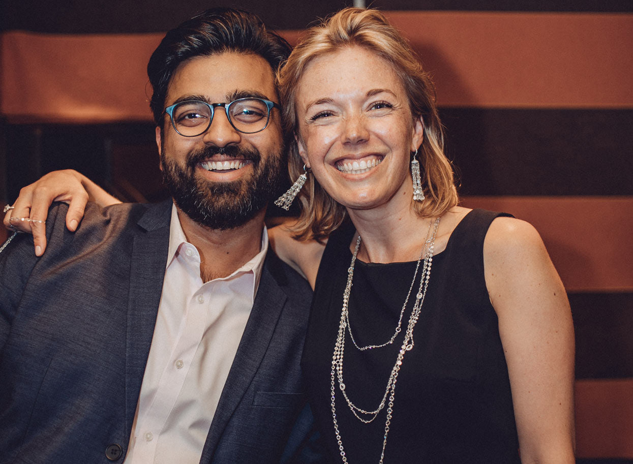 Gourav Soni (founder of 64Facets Fine Jewelry) with Delphine Braas (head of marketing)