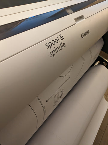 The Spool and Spindle large-format printer