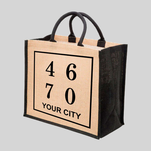 Personalised Large Tote Bag Jute Large Shopping Bag Large 