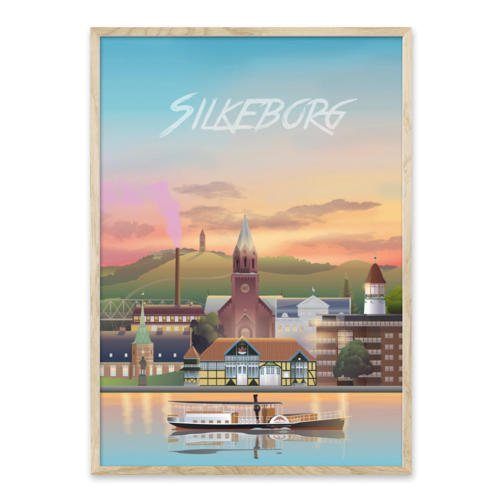 Silkeborg byplakat - af Martin Homedec.dk