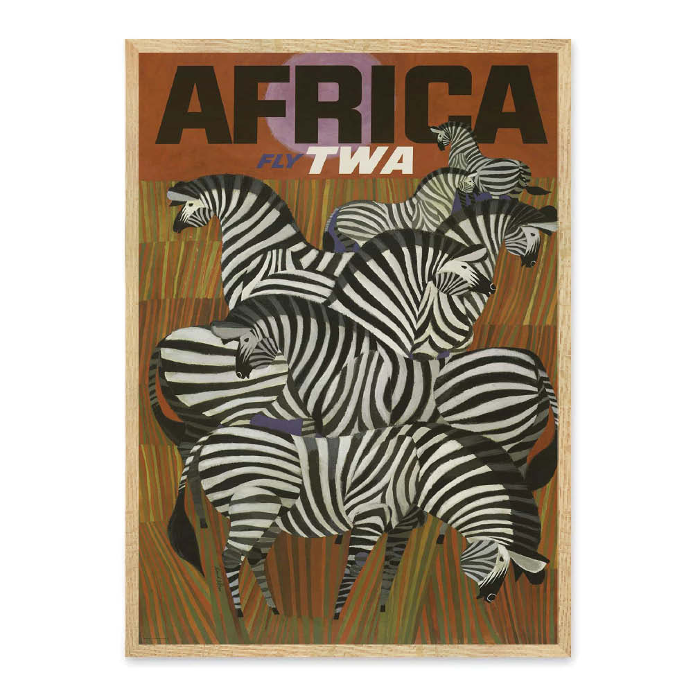 Afrika Plakat - En grafisk plakat til det rejselystne hjem –