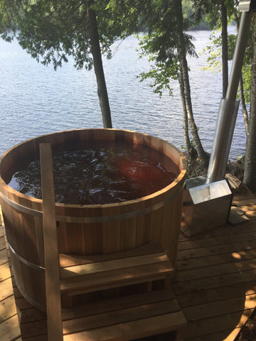 Everything You Need to Know about Wood Burning Cedar Hot Tubs – Log  Furniture and More