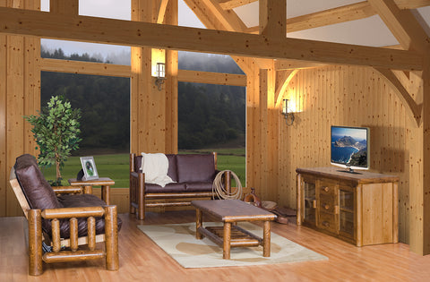 cedar Log living room furniture