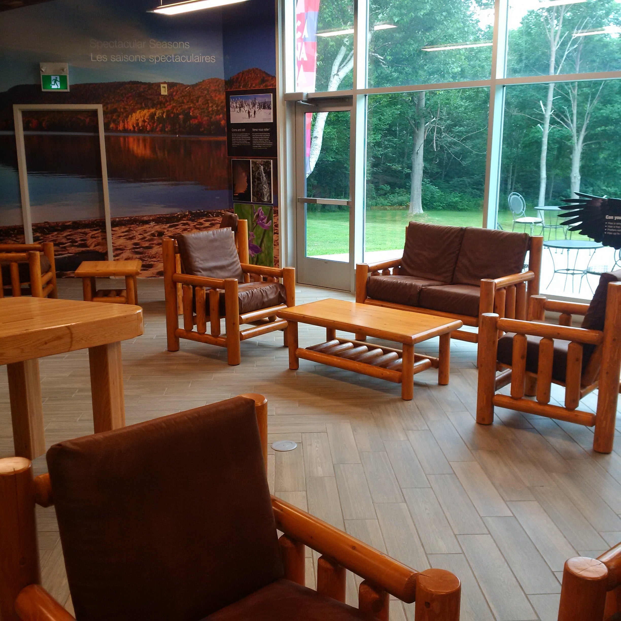 Visitor center furniture by Log Furniture and More