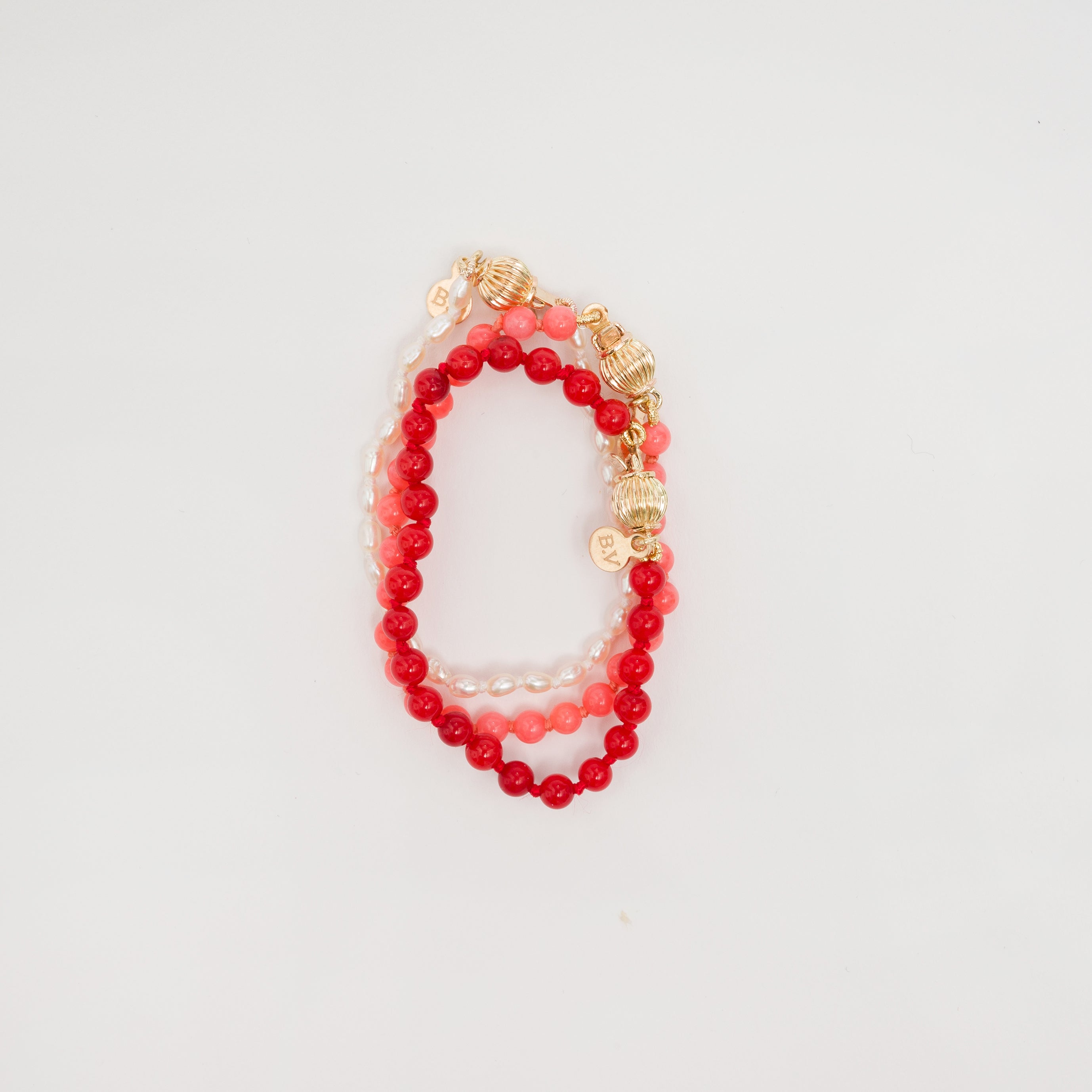 Bracelet Red Coral for a New Born in Gold  Eredi Jovon Venice