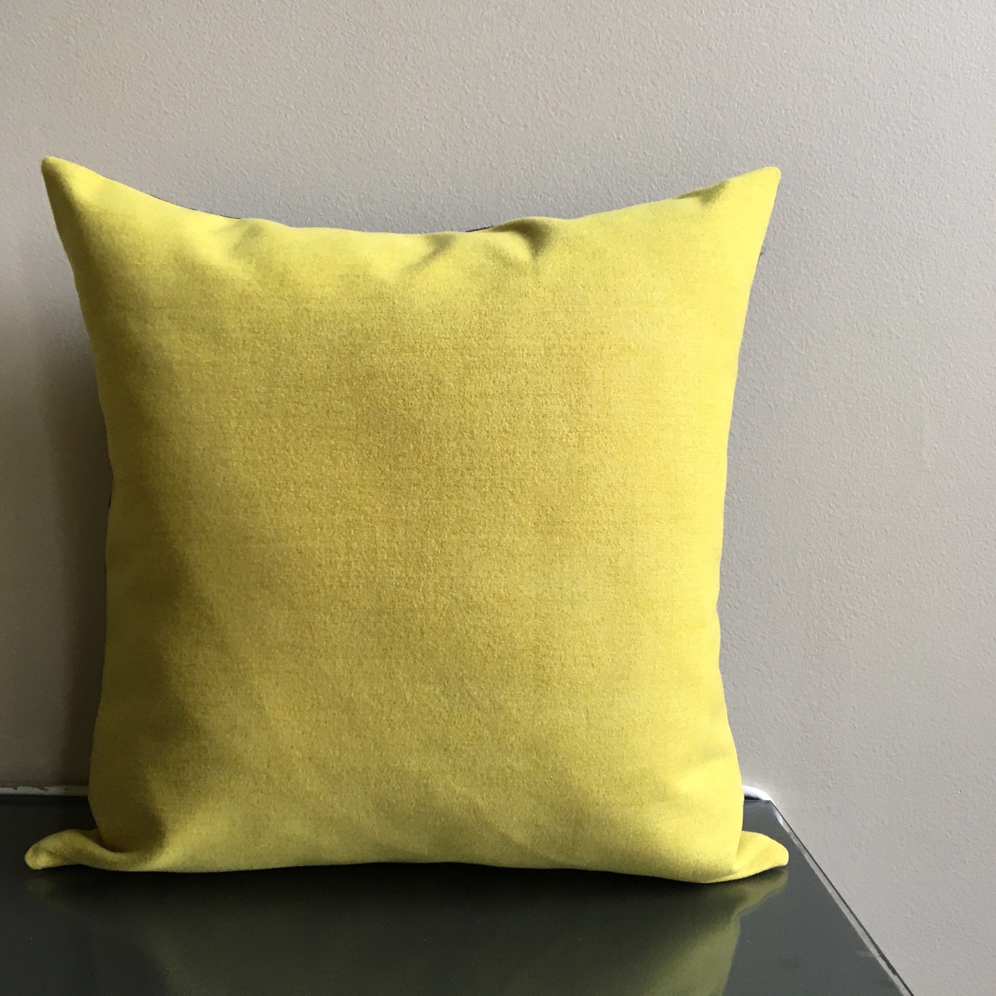 bright yellow pillows