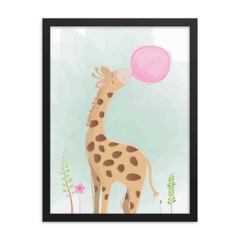 Tableau Déco Girafe Enfant Chewing gum