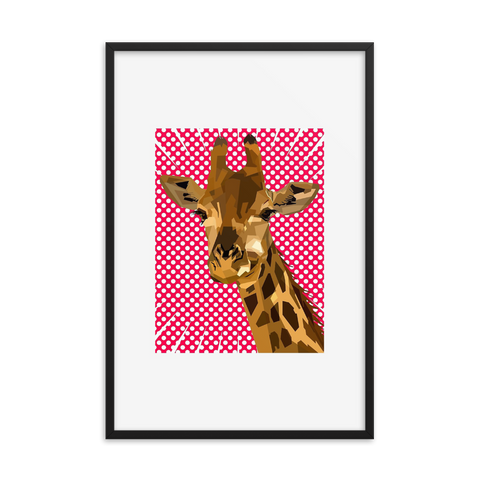Tableau Déco Girafe Pop Art