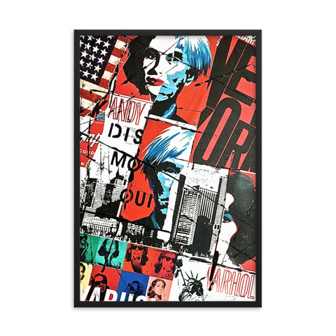 Tableau Déco Andy Warhol Journal
