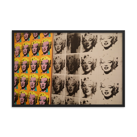 Tableau Déco Andy Warhol Marilyn Duo
