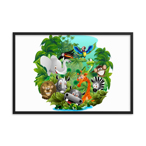 Tableau Déco Jungle Enfant (Amazonie)