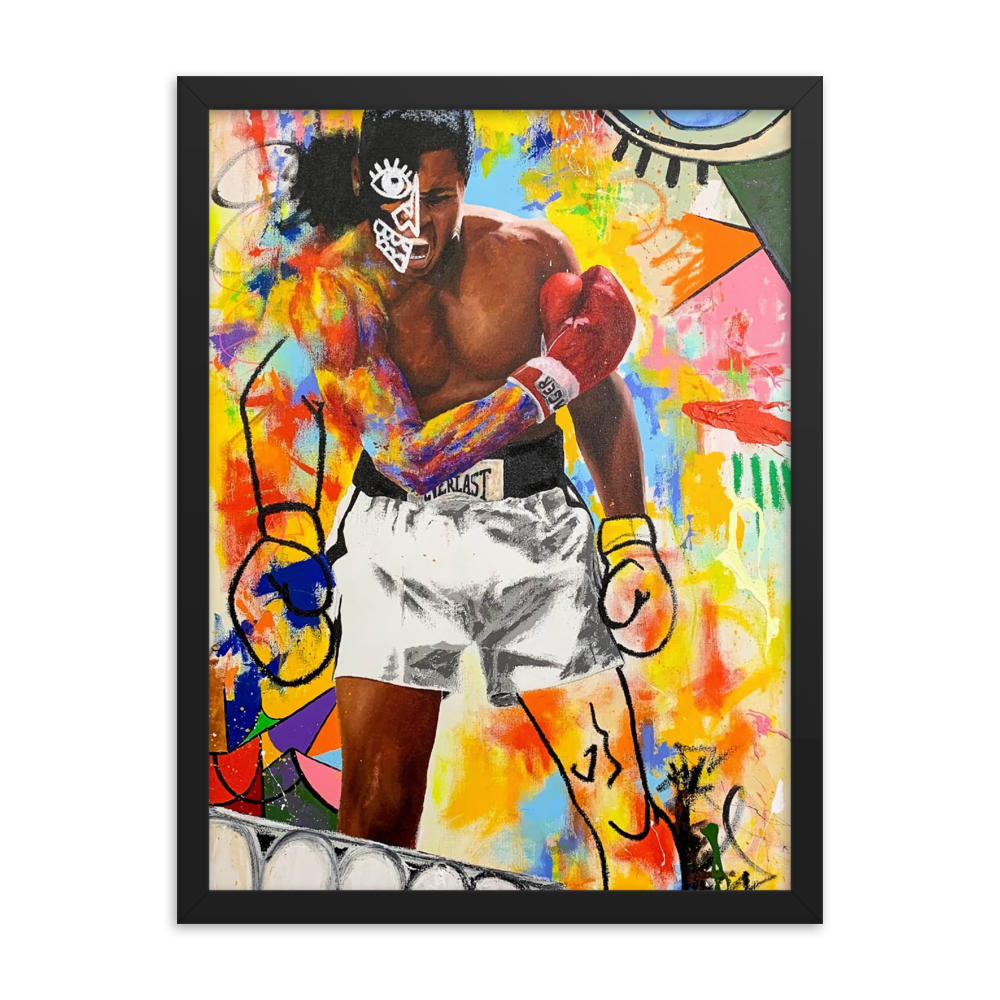 Tableau déco Muhammad Ali Blessé