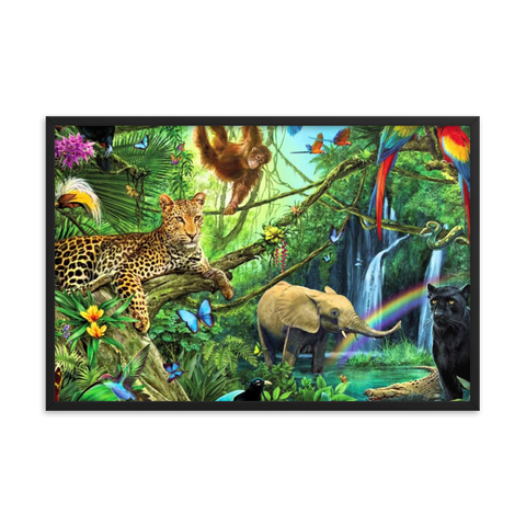 Tableau Déco Peinture Foret Tropicale