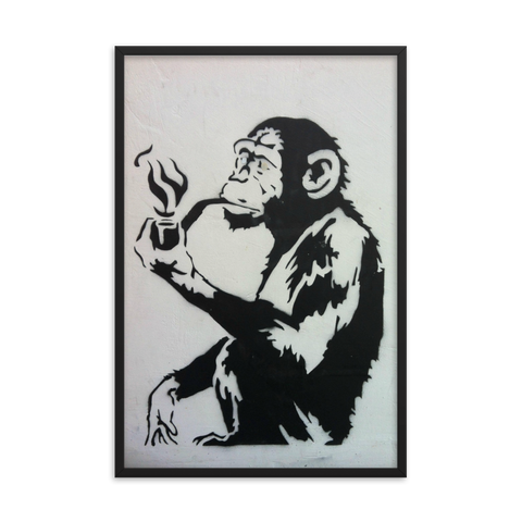 Tableau Déco Singe Qui Fume Banksy