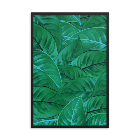 Tableau Déco Tropical Vert Bleu