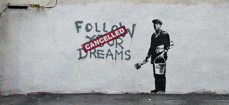 banksy follow your dreams