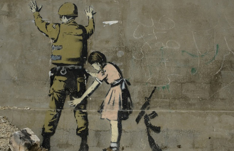 banksy la petite fille et le soldat