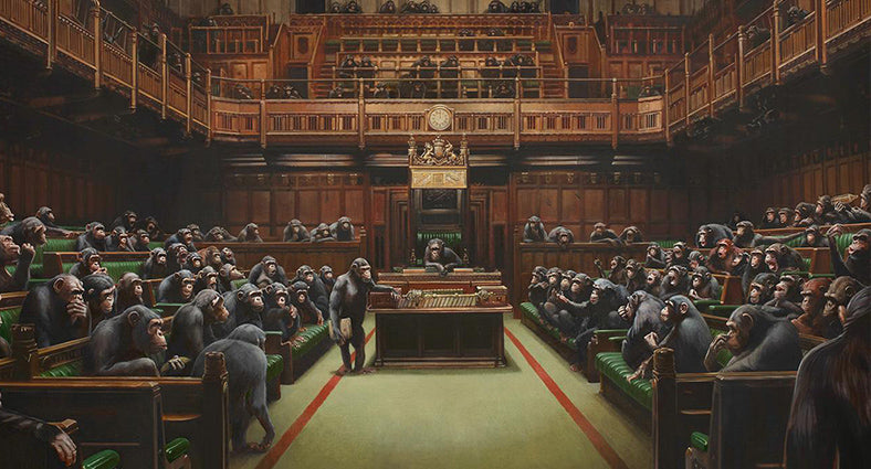 banksy le parlement des singes