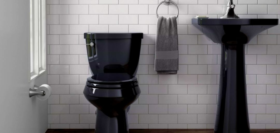 deco wc blanc et noir