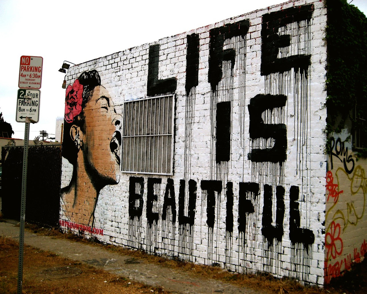 banksy life is beautiful