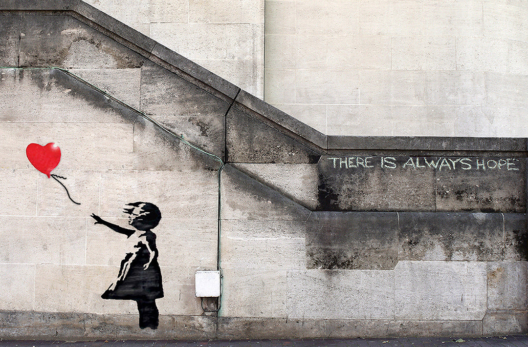 Tableau sur toile, Banksy Garçon avec un marteau