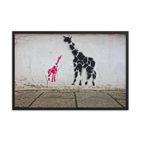Tableau Déco Peinture Girafe (Graffiti)