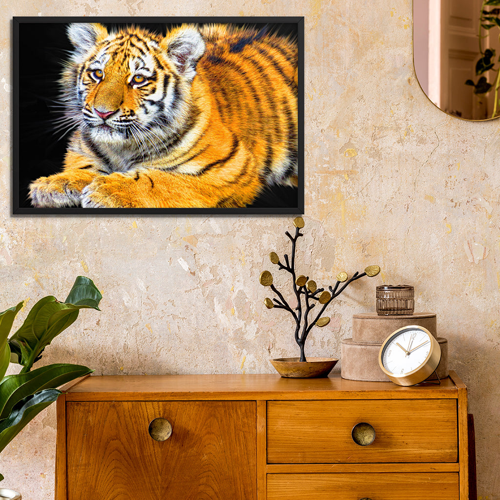 Tableau Bebe Tigre Allonge Lofty Trend