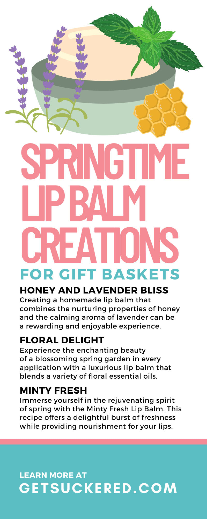 4 Springtime Lip Balm Creations for Gift Baskets