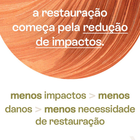 a restauração começa pela redução de impactos