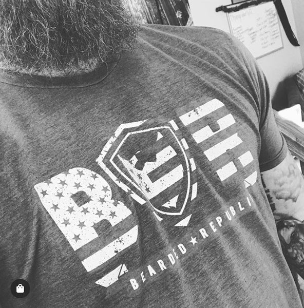 american flag beard shirt