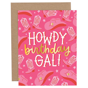 Howdy Birthday Girl Card - She Chester 