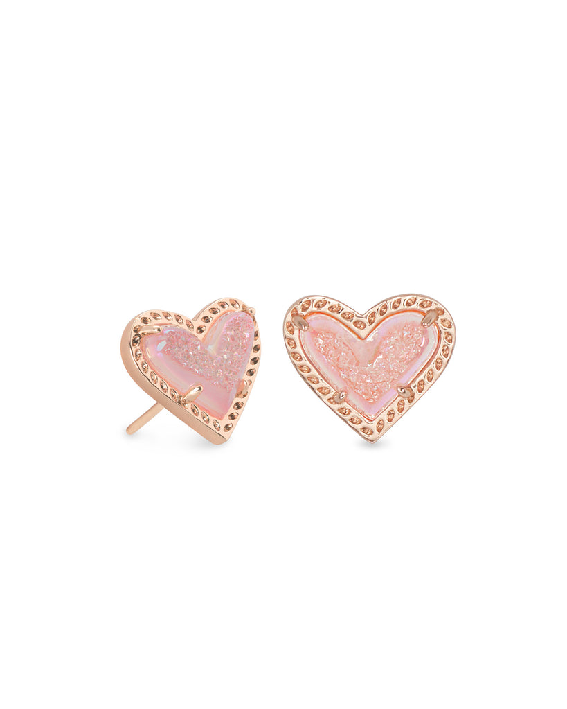 ari heart earrings