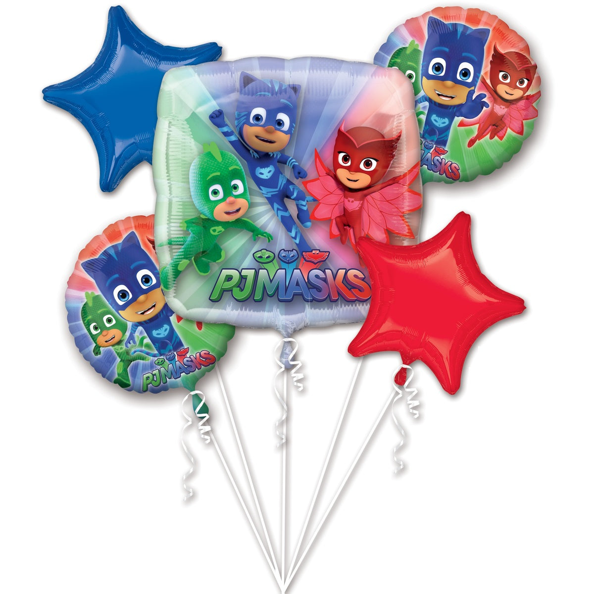 PJ Masks Birthday Balloons Bouquet 5pc – Balloonsforeverythingonline