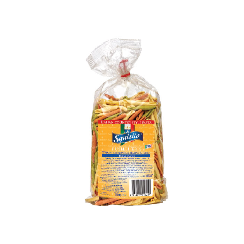 Squisito Fusilli 3 Colour Pasta 500g – Fresh Sensations Online