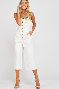 white button jumpsuit