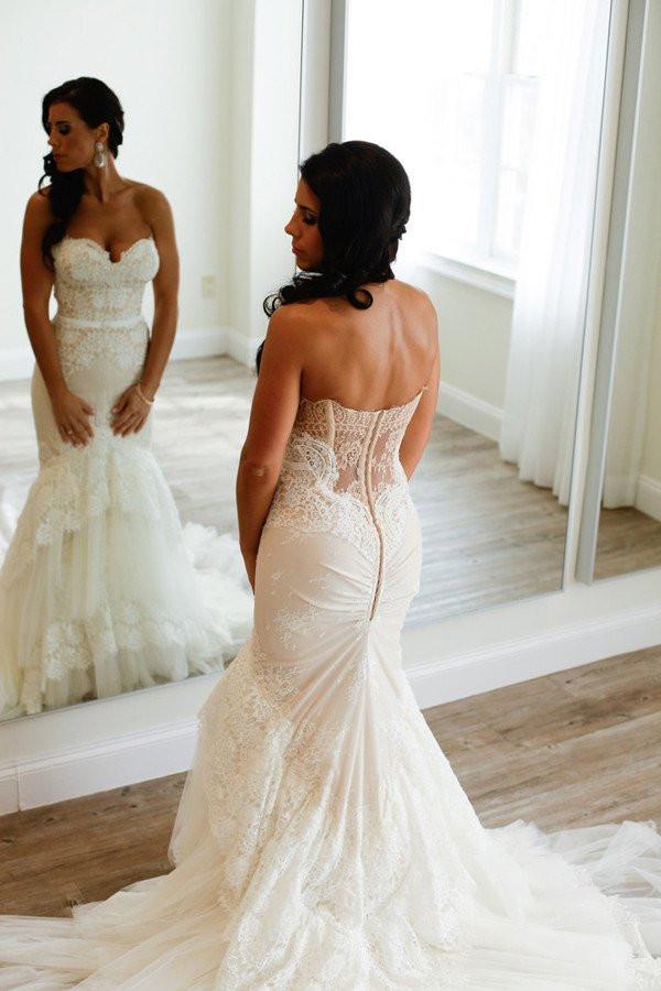 strapless back dress