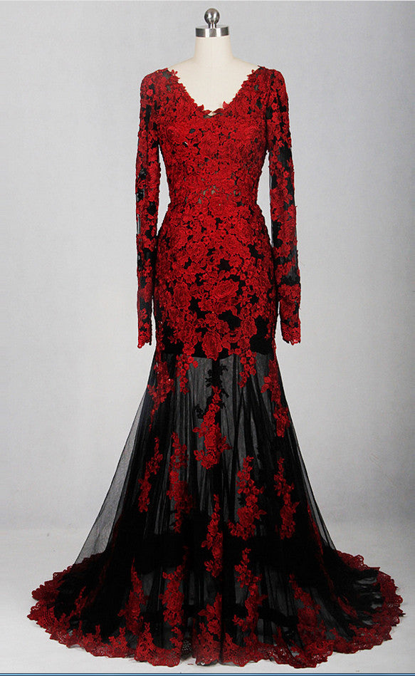 red military ball dress