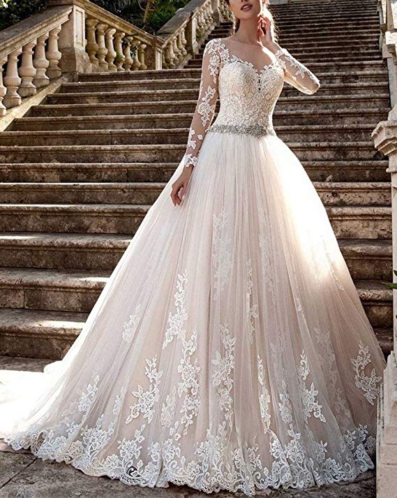 women's lace wedding dresses