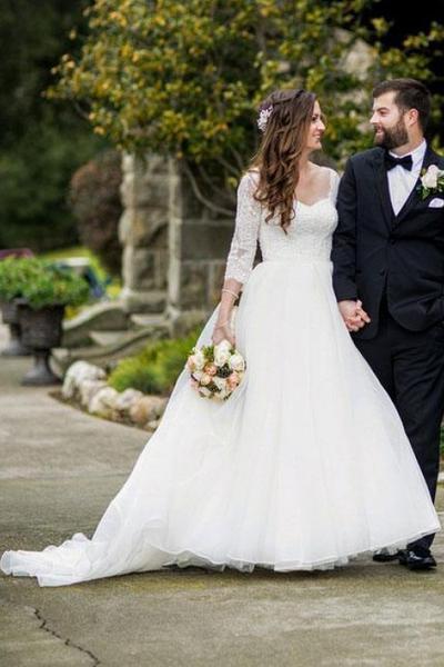 quarter sleeve bridesmaid dresses