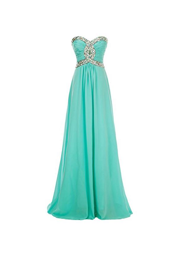 tiffany blue evening dress