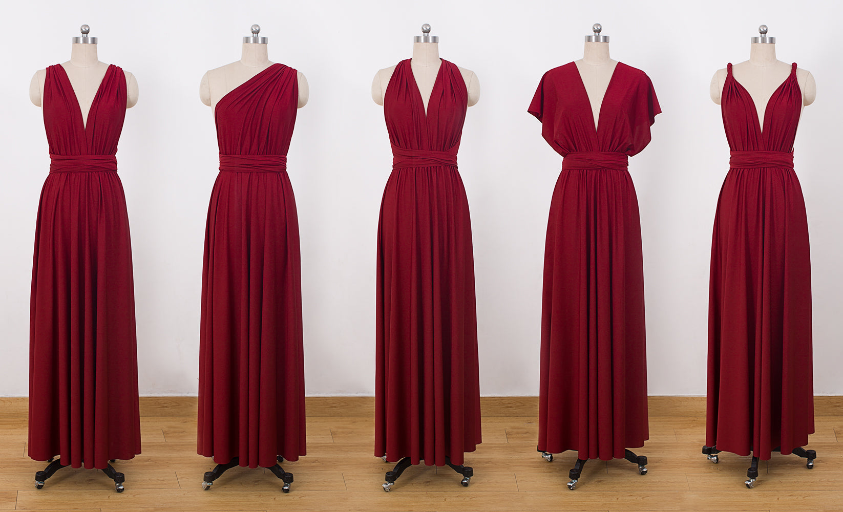 maroon multiway dress