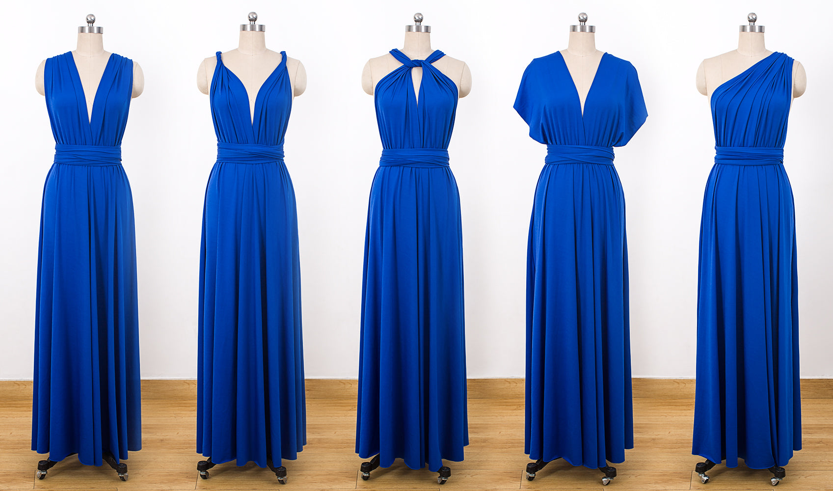 infinity dress royal blue design